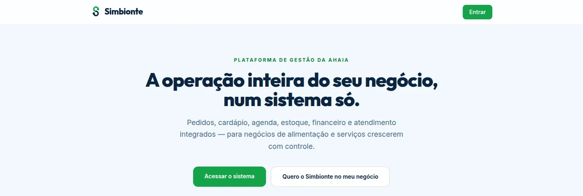 Sistema Simbionte e Software AHAIA